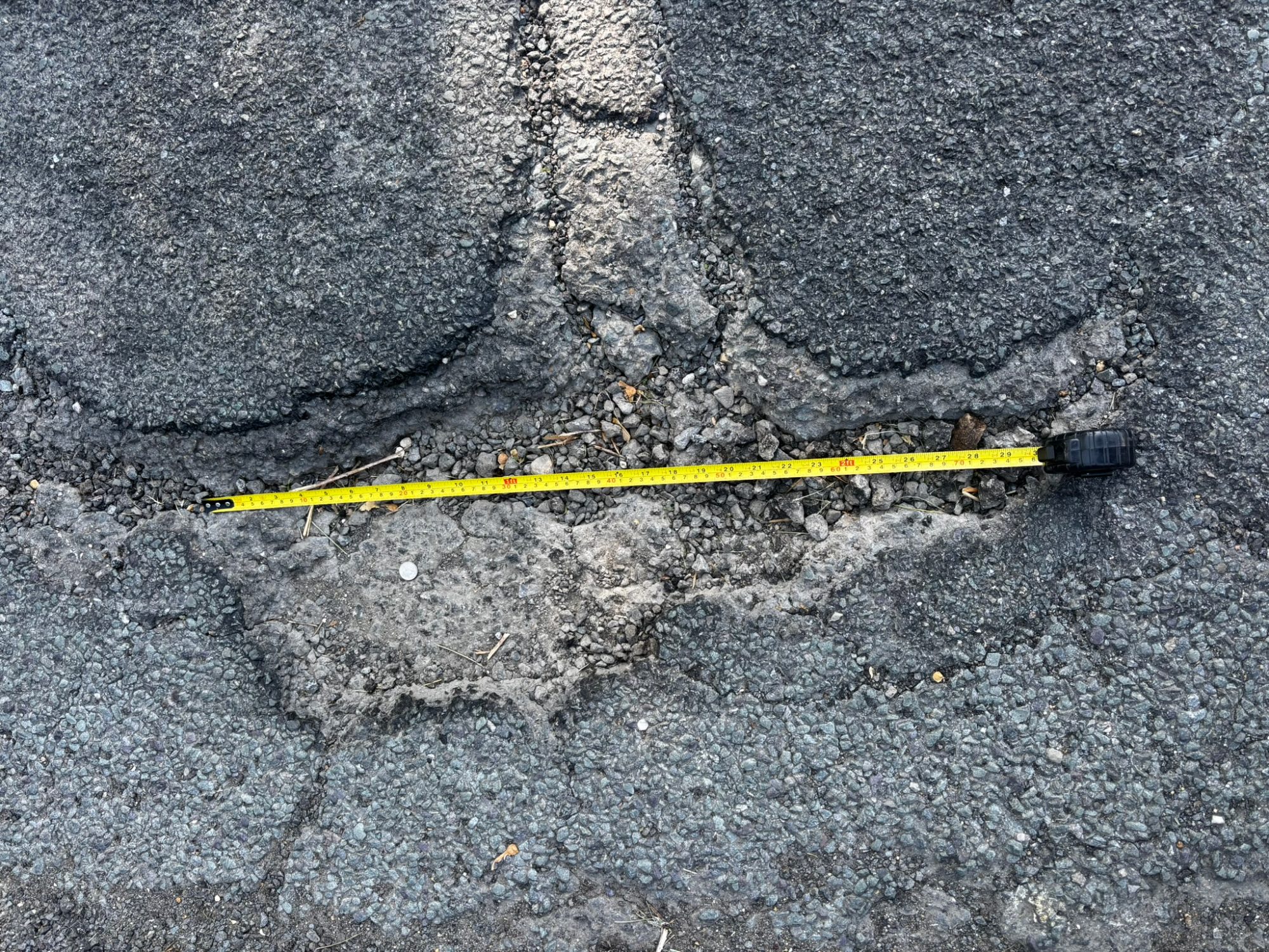Pothole on New Road