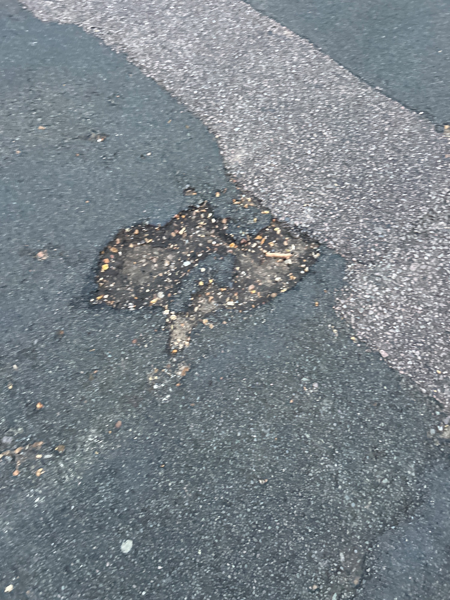 Pothole on High Street