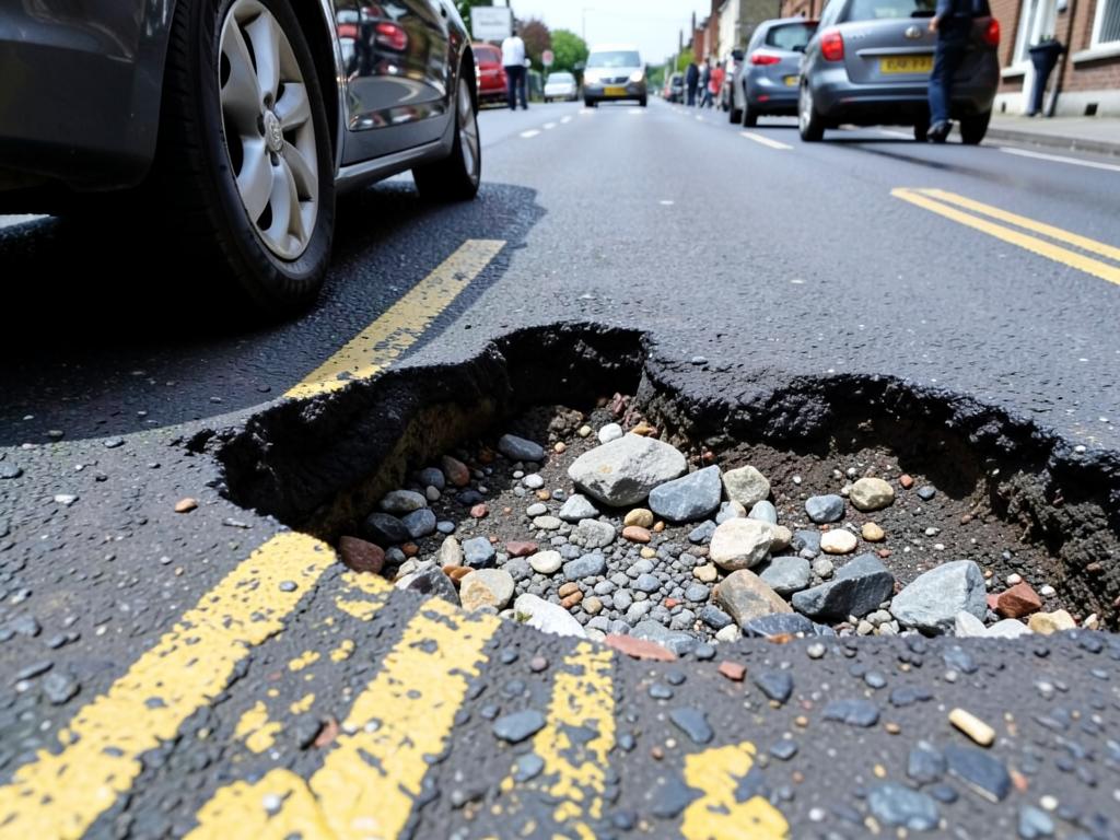 Pothole on Princes Street